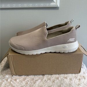 Skechers Women's Go Joy‎ Walking Shoe, Taupe, 12